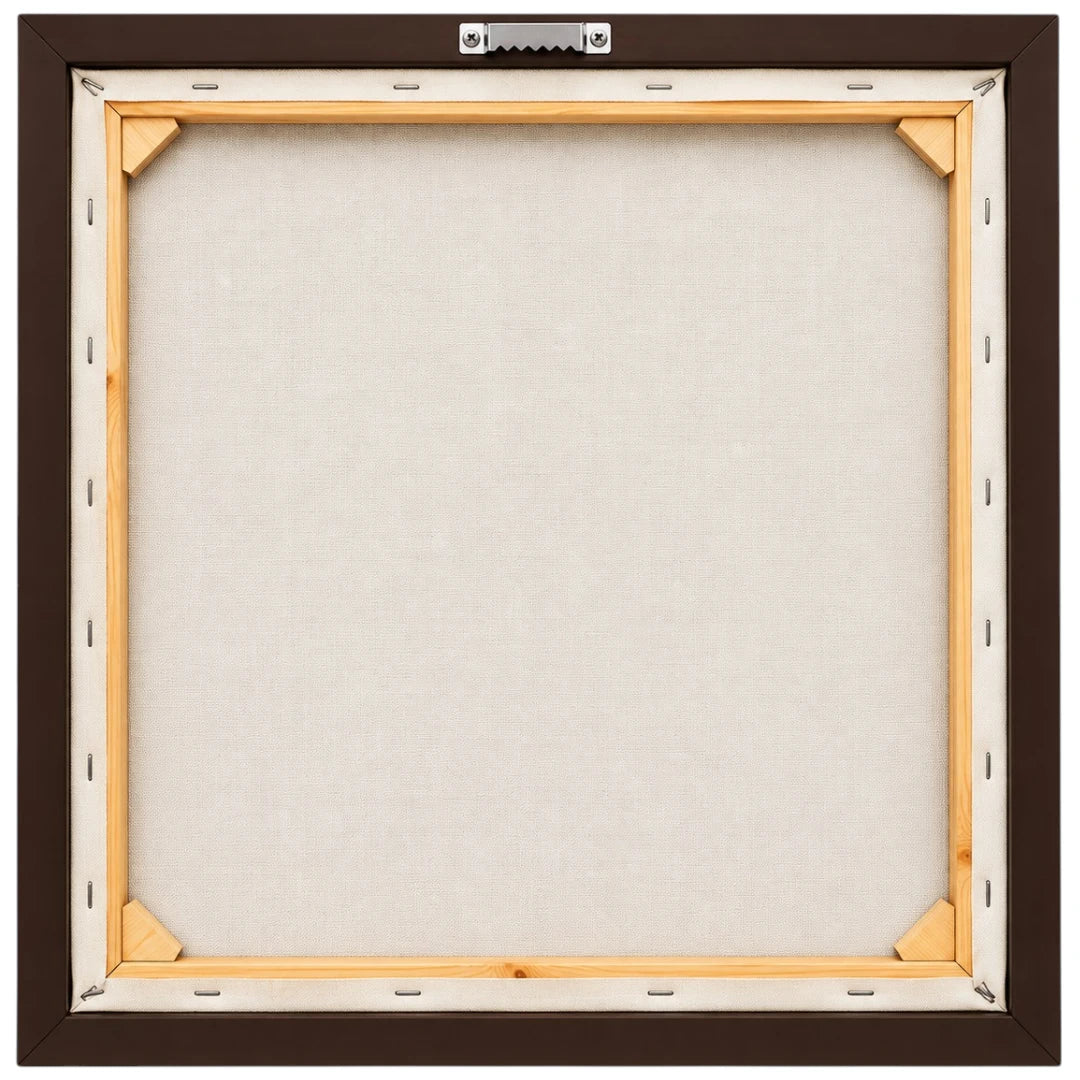 Motam Abstract Brown Gold Textured Framed Wall Art